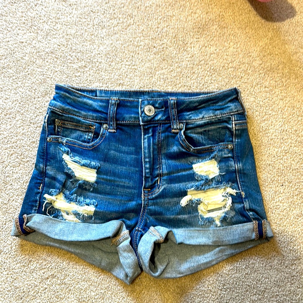 American eagle hi-rise shorts